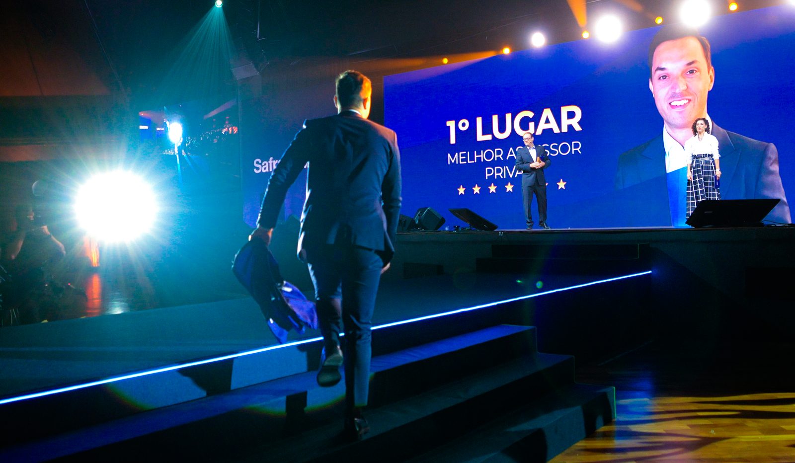 Grupo Origem na convenção Safra Invest, 1º lugar, melhor assessor private